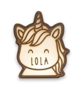 LAMPARA PERSONALIZABLE UNICORNIO BLANCO