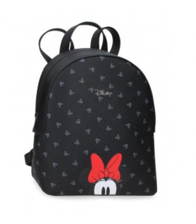 MOCHILA 26CM BOWLOGUE MINNIE NEGRO
