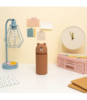 ESTUCHE 3D LINE FRIENDS BROWN