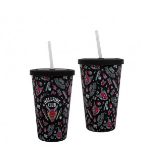 Vaso Termo Tumbler Stranger Things Hellfire Club