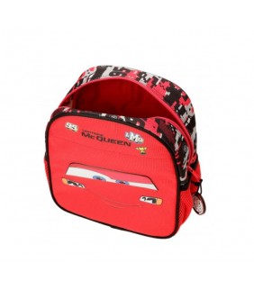 MOCHILA ADAP. 25CM CARS MC. QUEEN ROJO