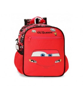 MOCHILA ADAP. 28CM CARS MC. QUEEN ROJO