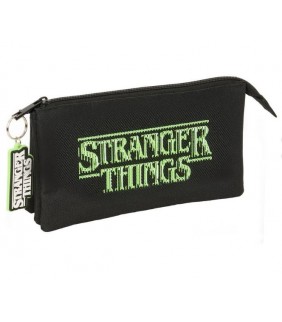 ESTUCHE TRES COMPARTIMENTOS STRANGER THINGS