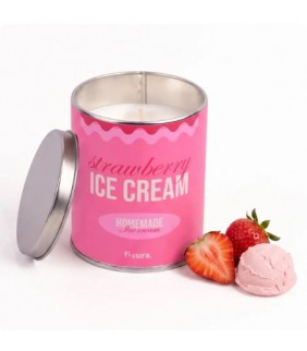 Vela en lata de metal ?Strawberry ice cream?