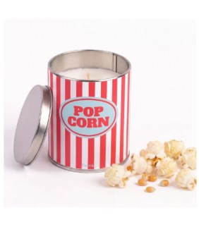 Vela en lata de metal ?Pop corn?