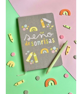 LIBRETA + BOLIGRAFO SEÑO DE SONRISAS