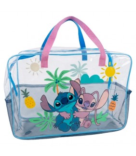 BOLSA PLAYA TRANSPARENTE STITCH