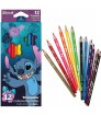LAPICEROS DE COLORES STITCH 12 UNIDADES