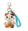 LLAVERO CROCHET GATO NARANJA