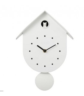 RELOJ CUCO GATO BLANCO