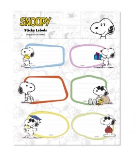 ETIQUETAS ADHESIVAS PREMIUM SNOOPY