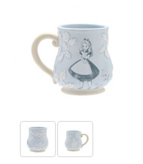 TAZA RELIEVE ALICIA EN EL PAIS DE LAS MARAVILLAS