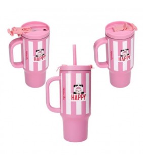 PENfection To Go vaso con pajita HAPPY