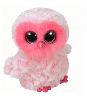 Búho rosa ty 20cm