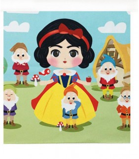 Toalla microfibra Blancanieves 40x80cm