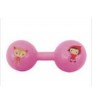 Sonajero pesas rosa