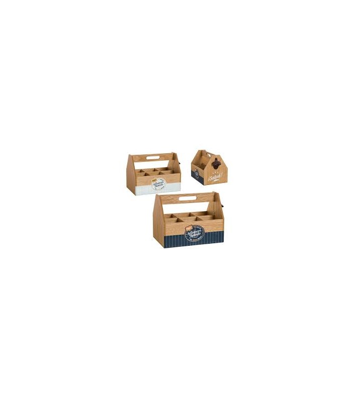 Caja de madera BEBIDA ABRIDOR  PAPÁ INFLUENCER 