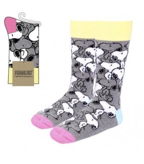 CALCETINES SNOOPY DOS COLORES TALLA 36/41