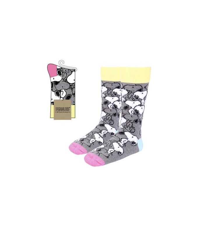 CALCETINES SNOOPY DOS COLORES TALLA 36/41
