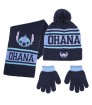 CONJUNTO 3 PIEZAS BUFANDA STITCH