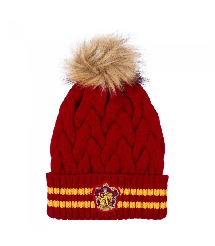 GORRO TRICOT POMPOM HARRY POTTER GRYFFINDOR