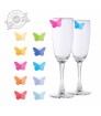 Marca copas Drink Wings mariposas x10 colores surt