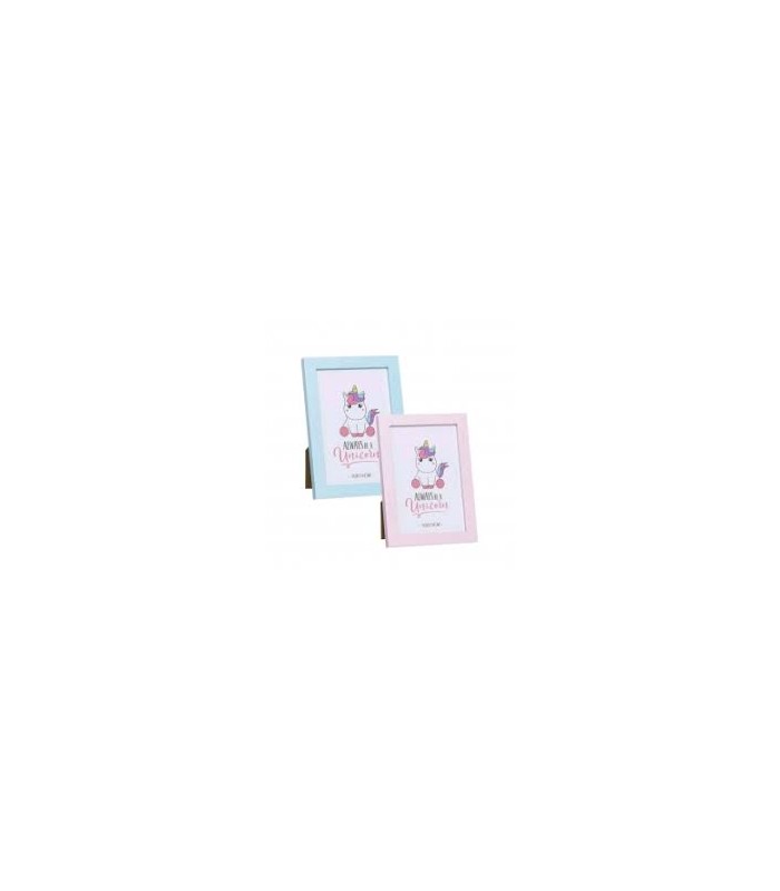 Portafoto UNICORNIO 20X25  2C azul o rosa