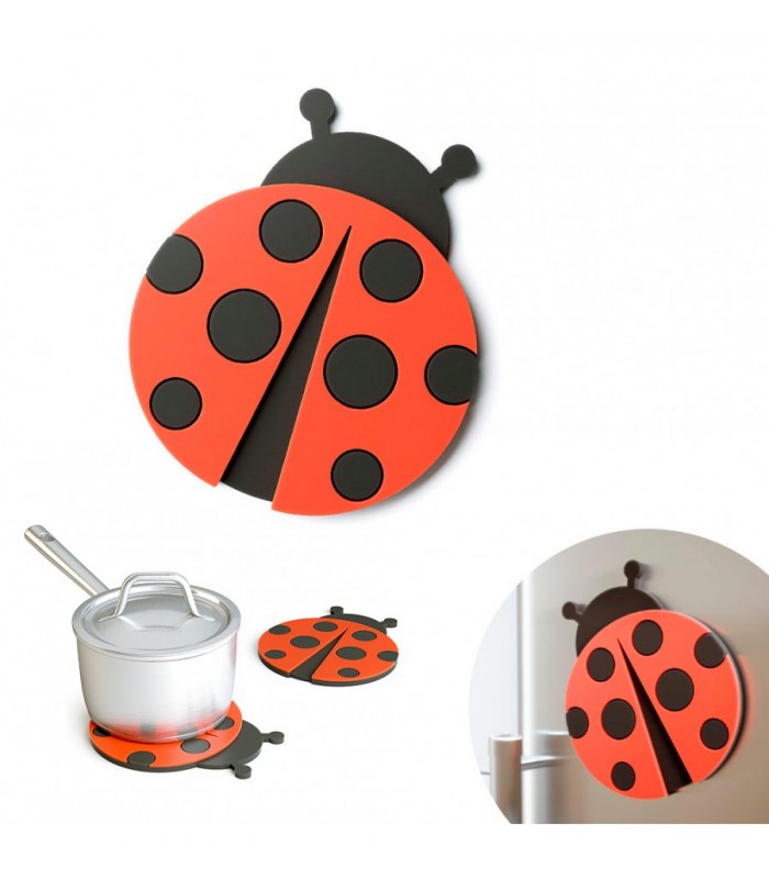 Salvamanteles Mariquita Coccinelle magnético 