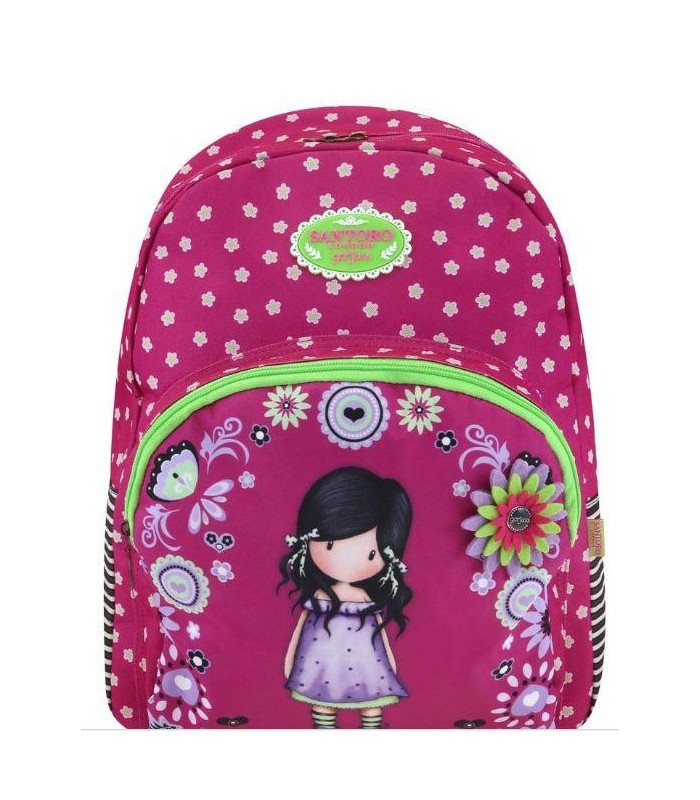 Mochila escolar Gorjuss Lazos verdes