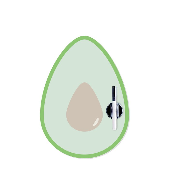 Pizarra nevera magnética Avocado rotulador
