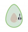 Pizarra nevera magnética Avocado rotulador