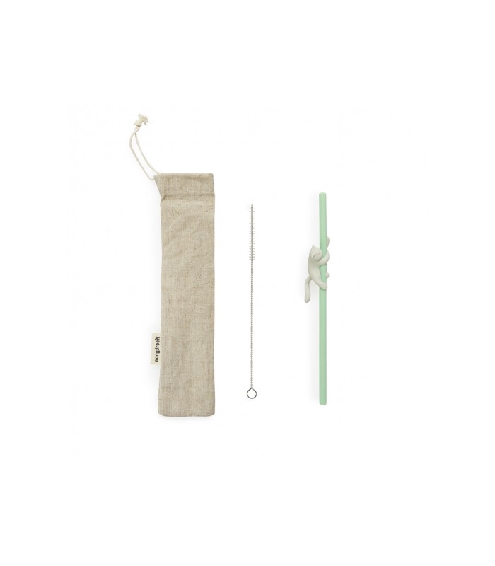 Pajita Reutilizable Climber Cat Color Verde