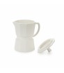 Mug Moka Color Blanco Mate Taza Grande Con Tapa En