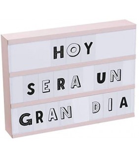 Caja de luz 87 letras Rosa