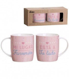 Set 2 tazas  Mi Lugar 