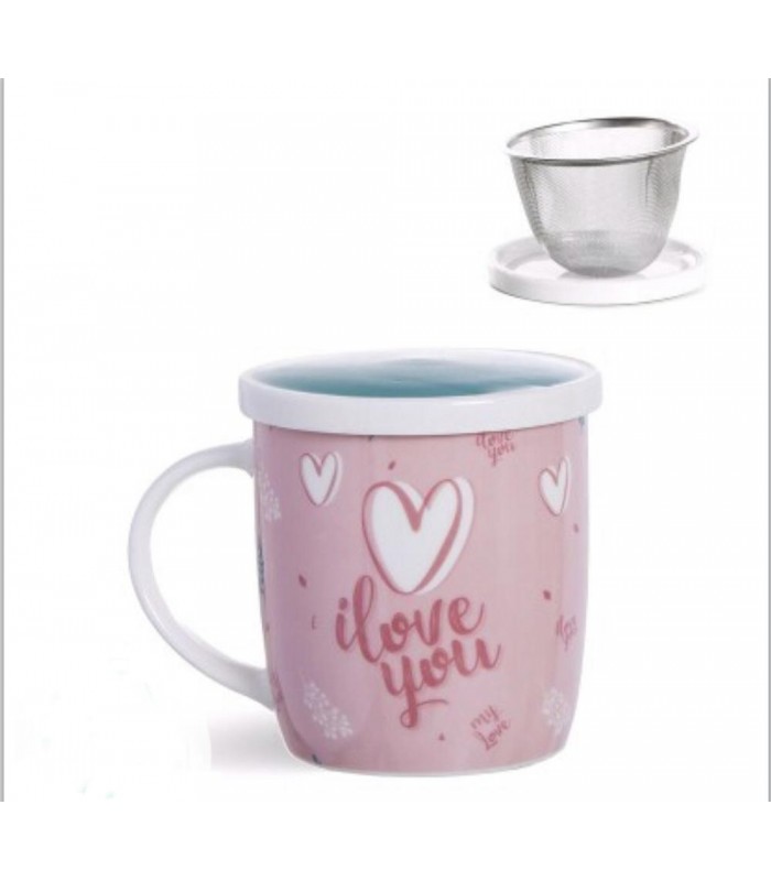 Tisana 350ml con filtro Love
