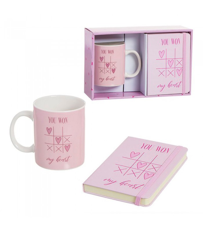 Set regalo taza más libreta  LOVE 3 