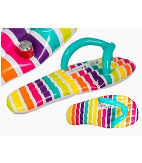 Colchón hinchable Fip-Flop con portavasos 180cm 
