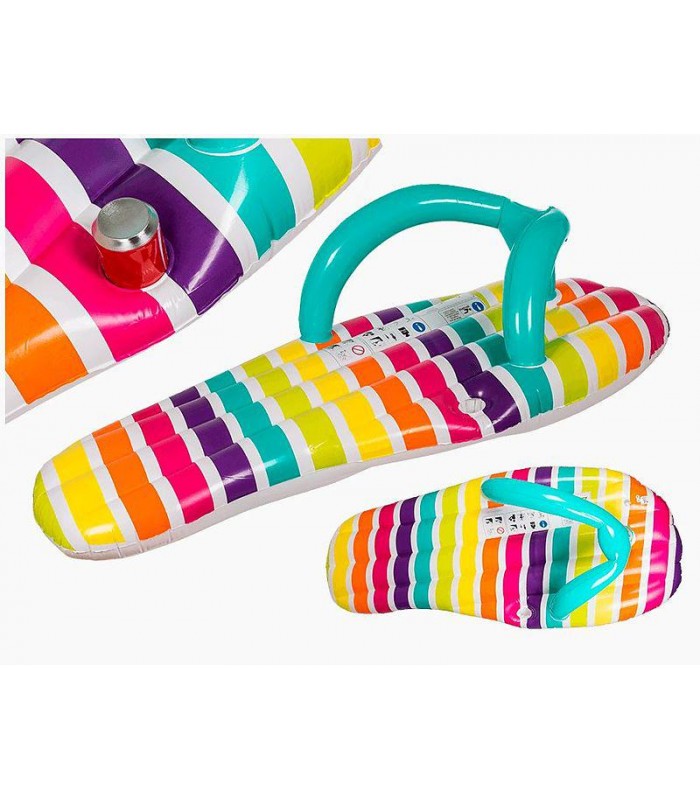 Colchón hinchable Fip-Flop con portavasos 180cm 