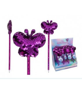 Bolígrafo  Mariposa con lentejuelas