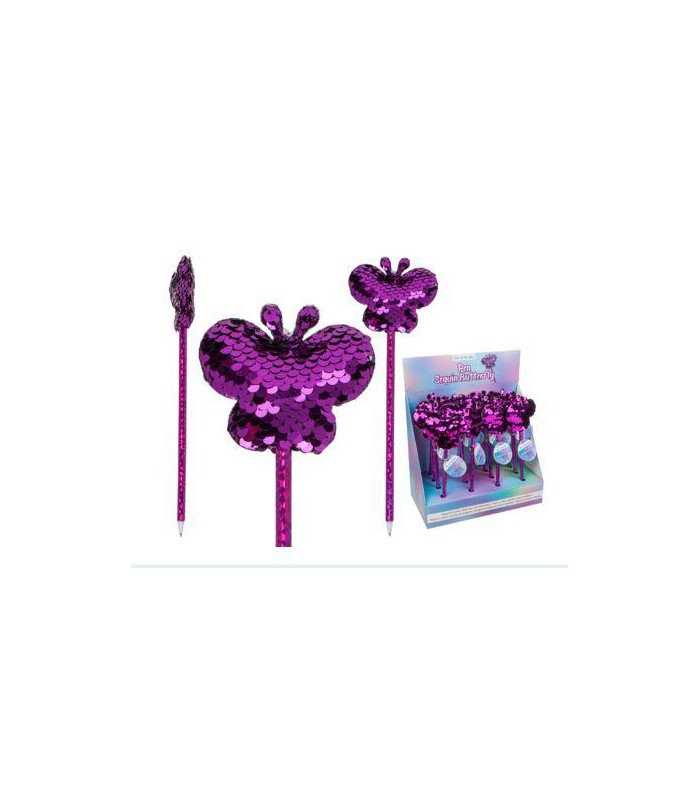 Bolígrafo  Mariposa con lentejuelas