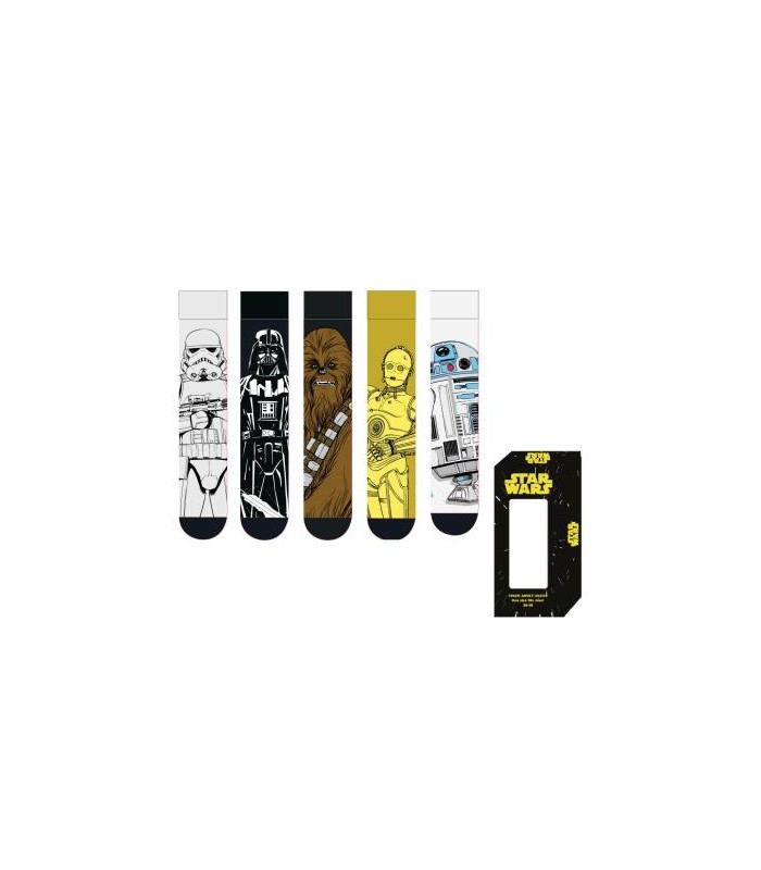PACK CALCETINES 5 PIEZAS STAR WARS T36/45
