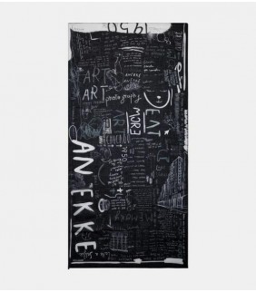 Pañuelo estampado City negro