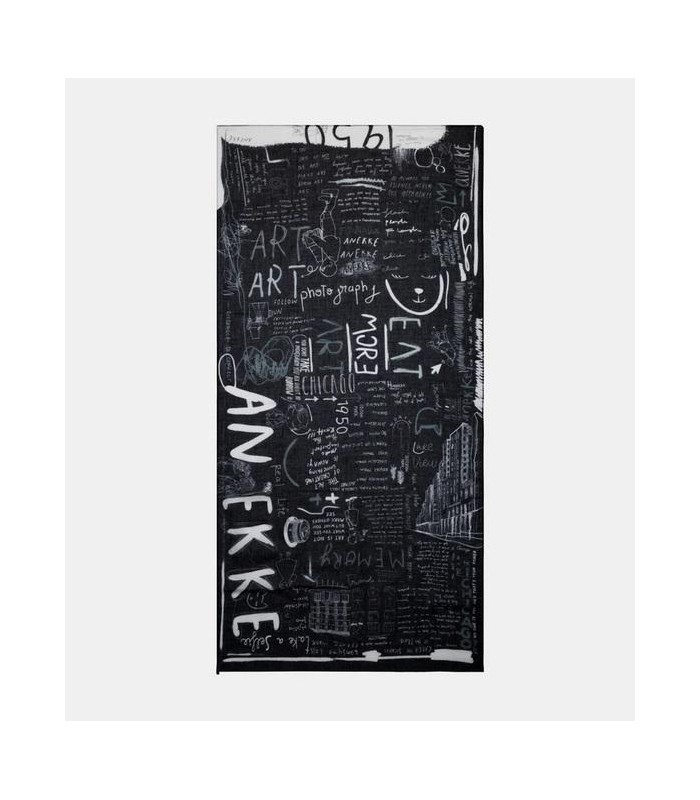 Pañuelo estampado City negro