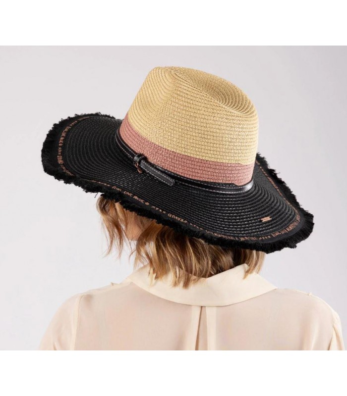 Sombrero rafia combinado
