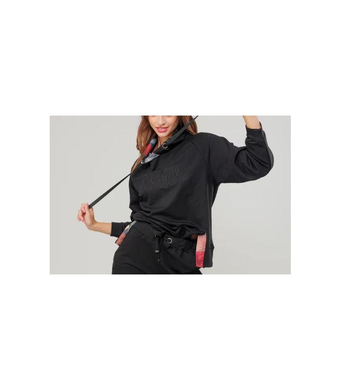 Sudadera negra con capucha Anekke Talla L/XL