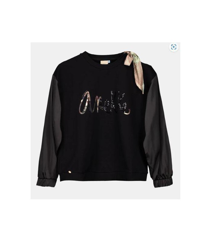 Sudadera negra cut out Anekke Talla S/M