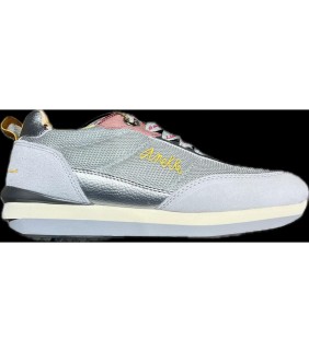 Deportiva Anekke Plata con Calcetin Talla 36