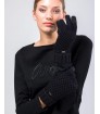 Guantes de punto negros Anekke