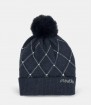 Gorro de punto azul con detalles Anekke